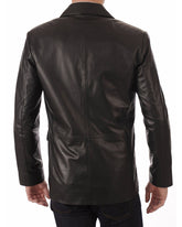 Men Genuine Leather Blazer Sport Coat 06